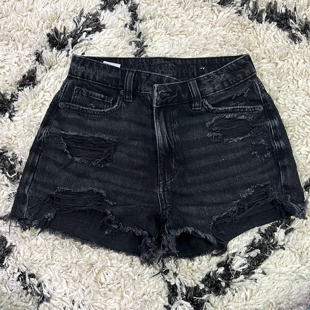 black american eagle shorts
